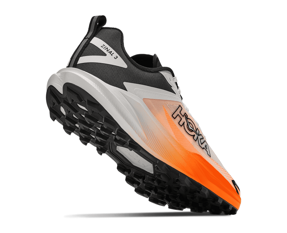 HOKA Men's Zinal 3 - FROST / NEON TANGERINE