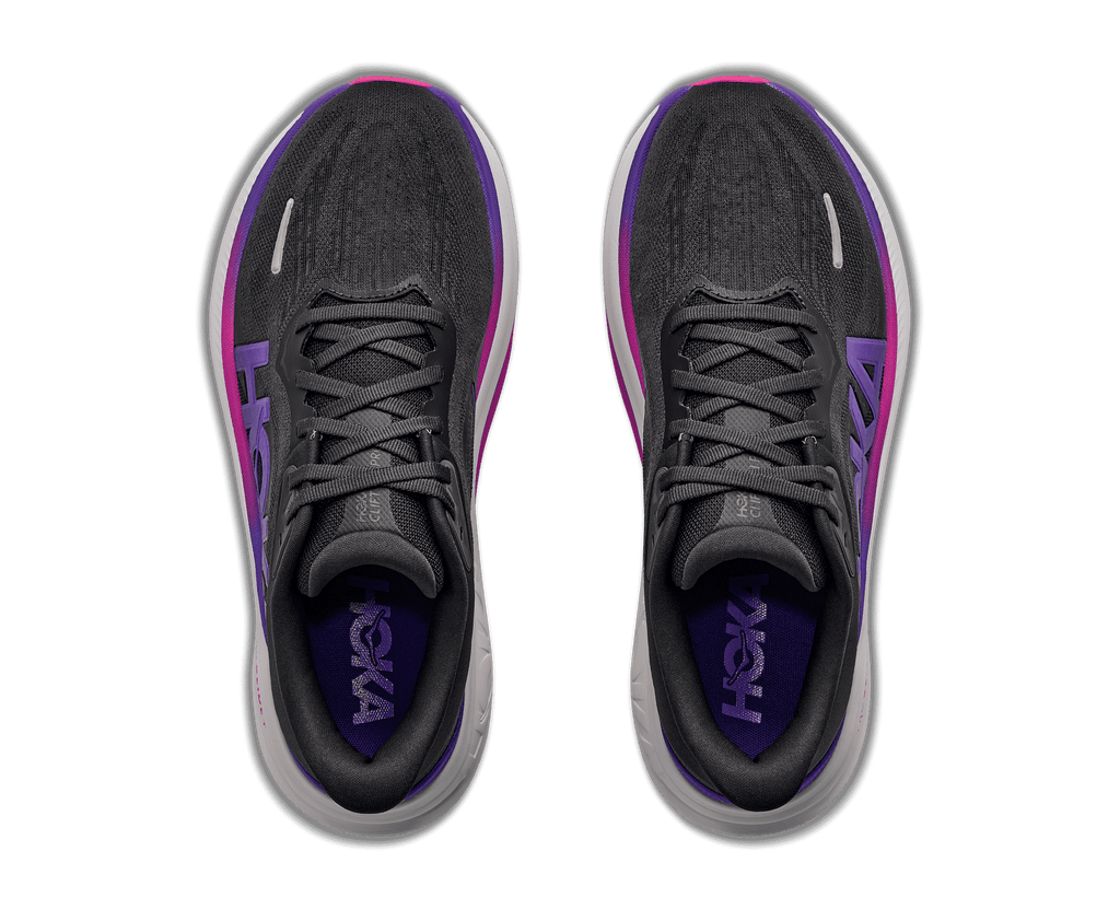 HOKA Women's Clifton Pro - CARBON BLACK / COSMIC PURPLE