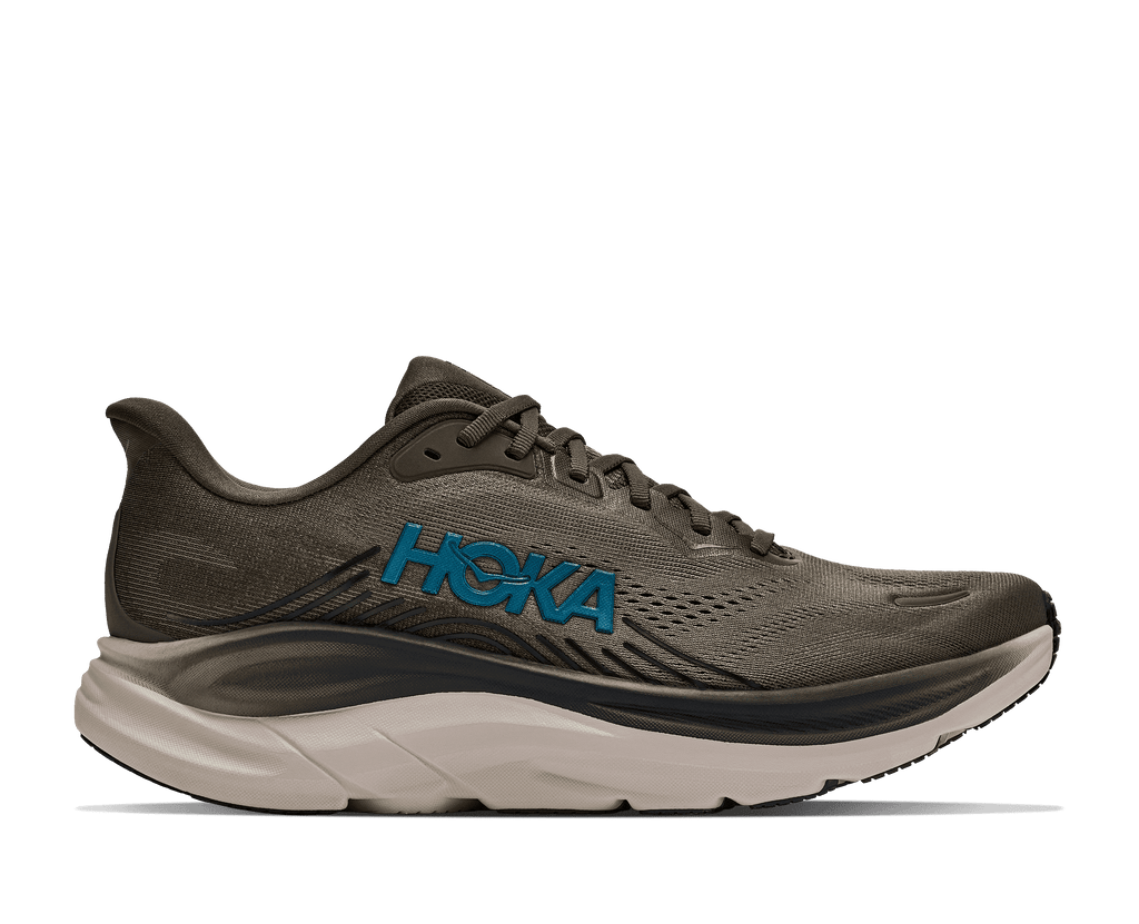 HOKA Men's Clifton 11 - ANTIQUE OLIVE / RIVER ROCK GREY