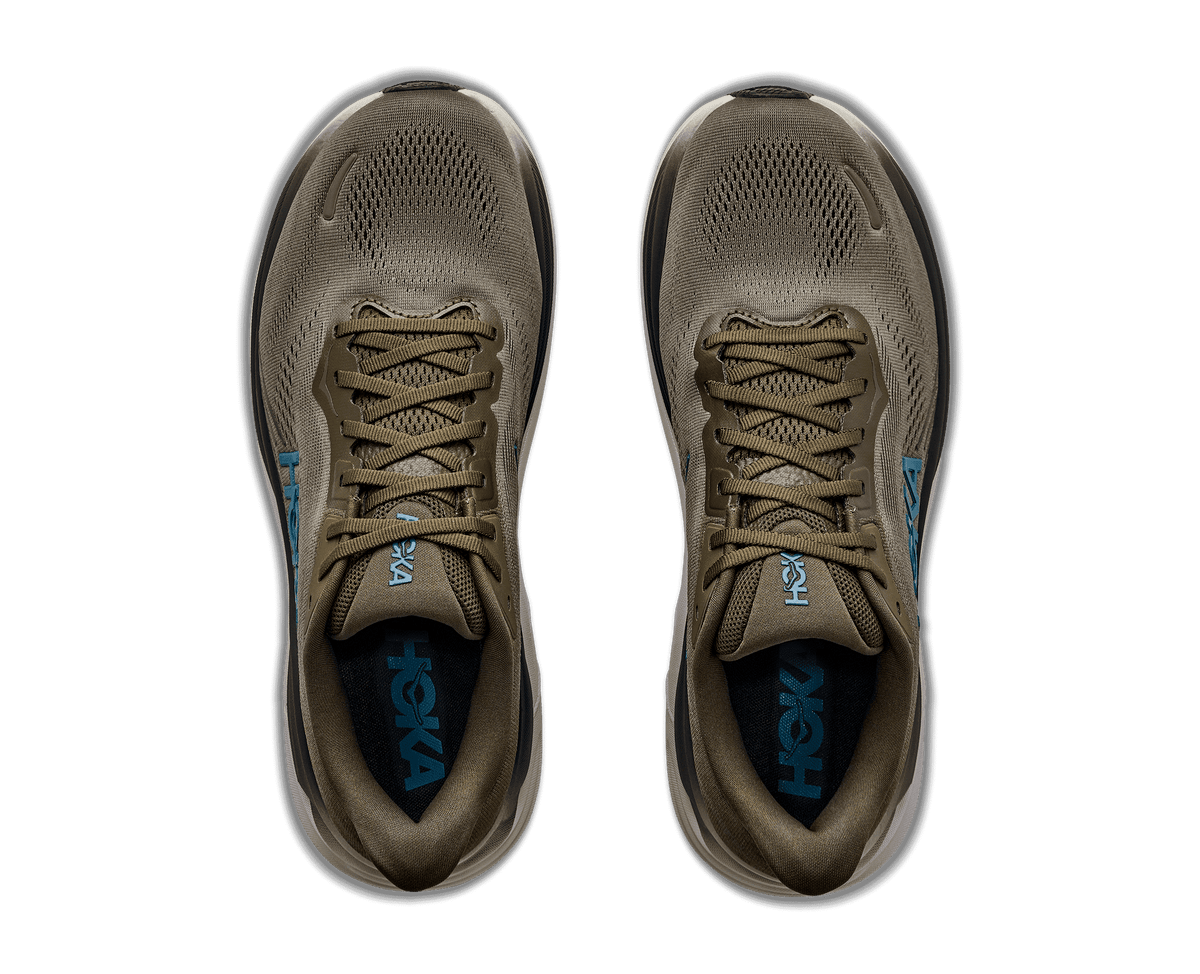 HOKA Men's Clifton 11 - ANTIQUE OLIVE / RIVER ROCK GREY
