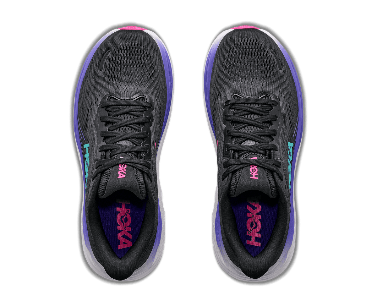 HOKA Women's Clifton 11 - BLACK / NEON NEBULA