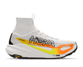 HOKA Men's Tecton X 4 - FROST / NEON TANGERINE