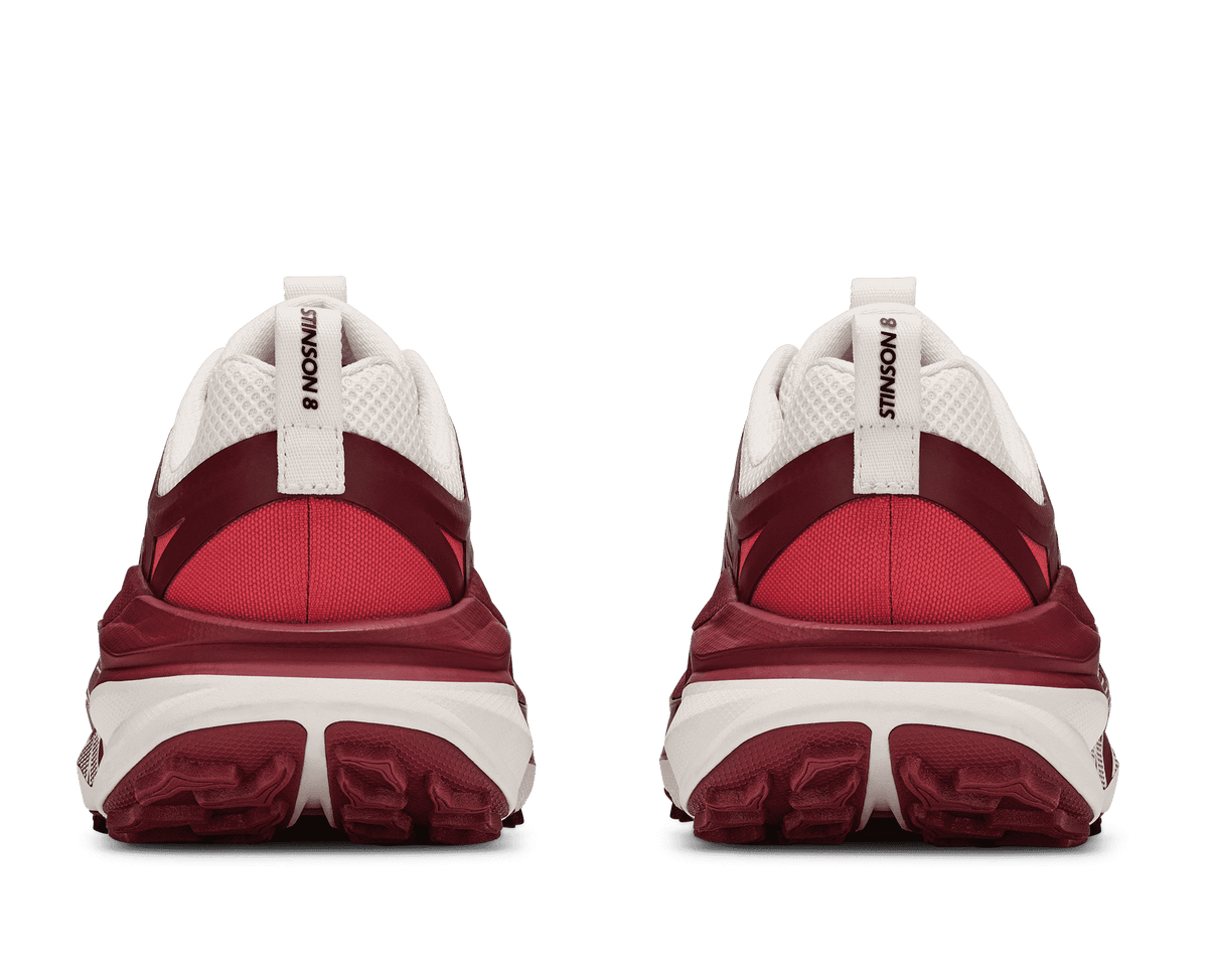 HOKA Women's Stinson 8 - ALABASTER / VARSITY BURGUNDY