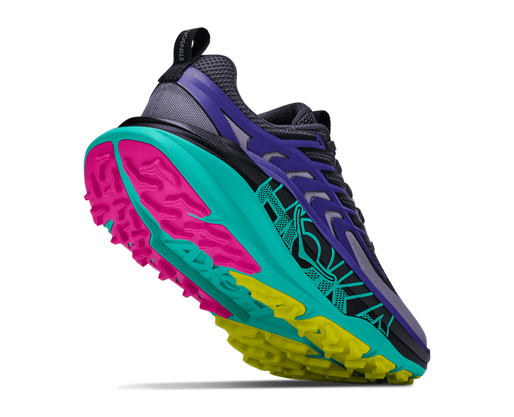 HOKA Women's Stinson 8 - SQUID INK / ELECTRIC AQUA