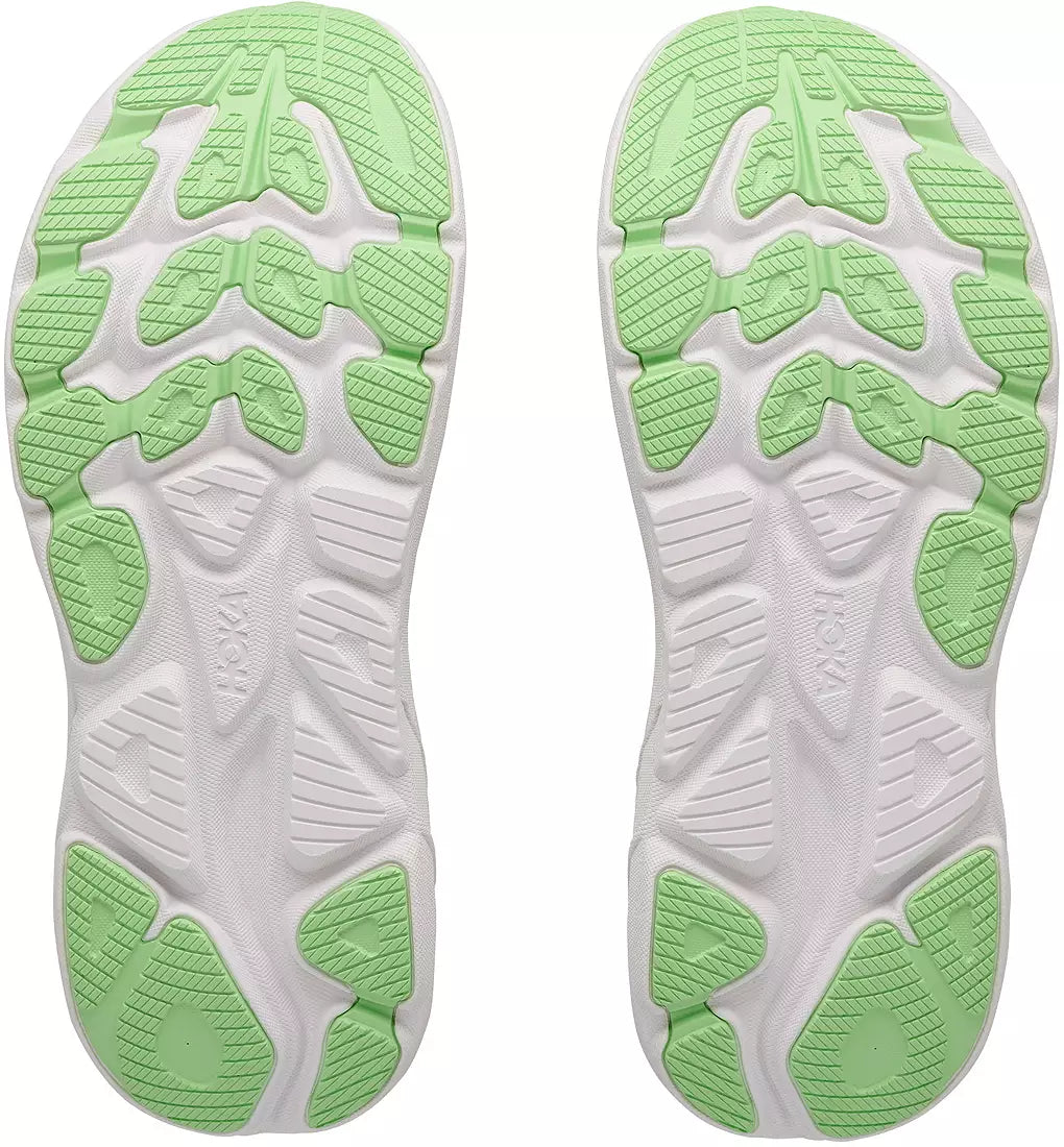 HOKA Women's CLIFTON 11 WIDE - FROST / NEON YUZU