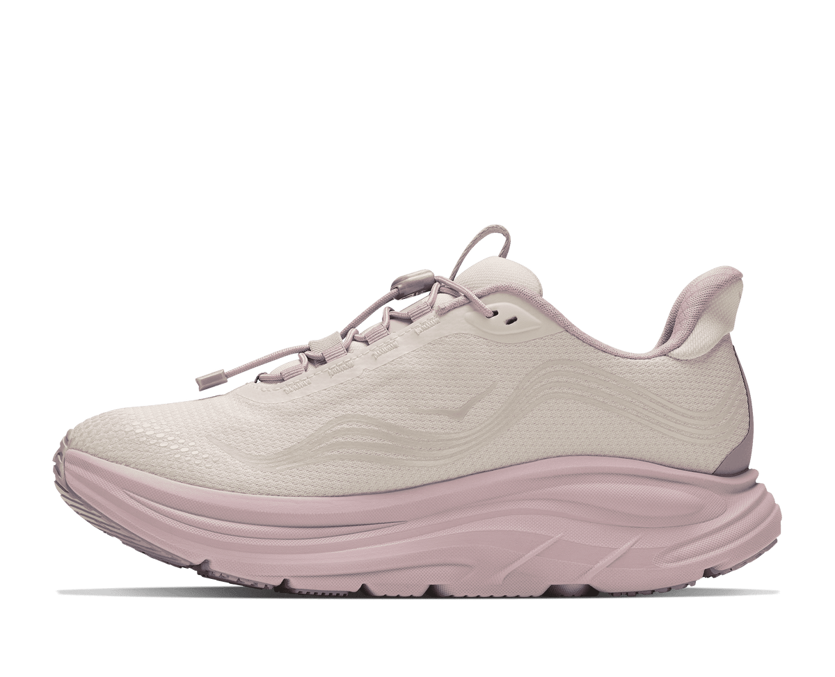 HOKA Women's Clifton 11 GTX Glm - ALABASTER / PINK OPAL