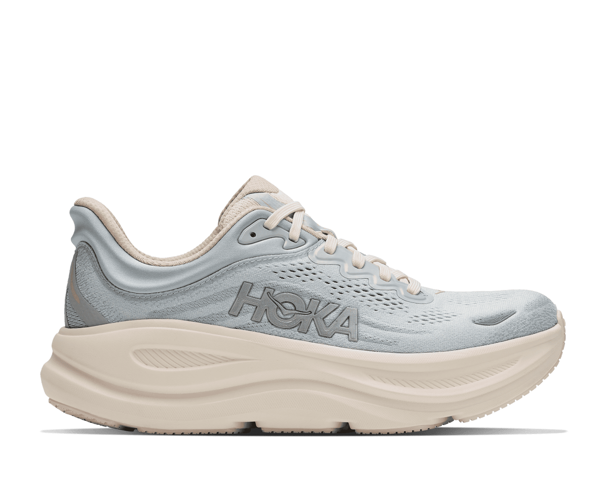 HOKA Women's Bondi 9 - ALABASTER / MINERAL BLUE (Wide)