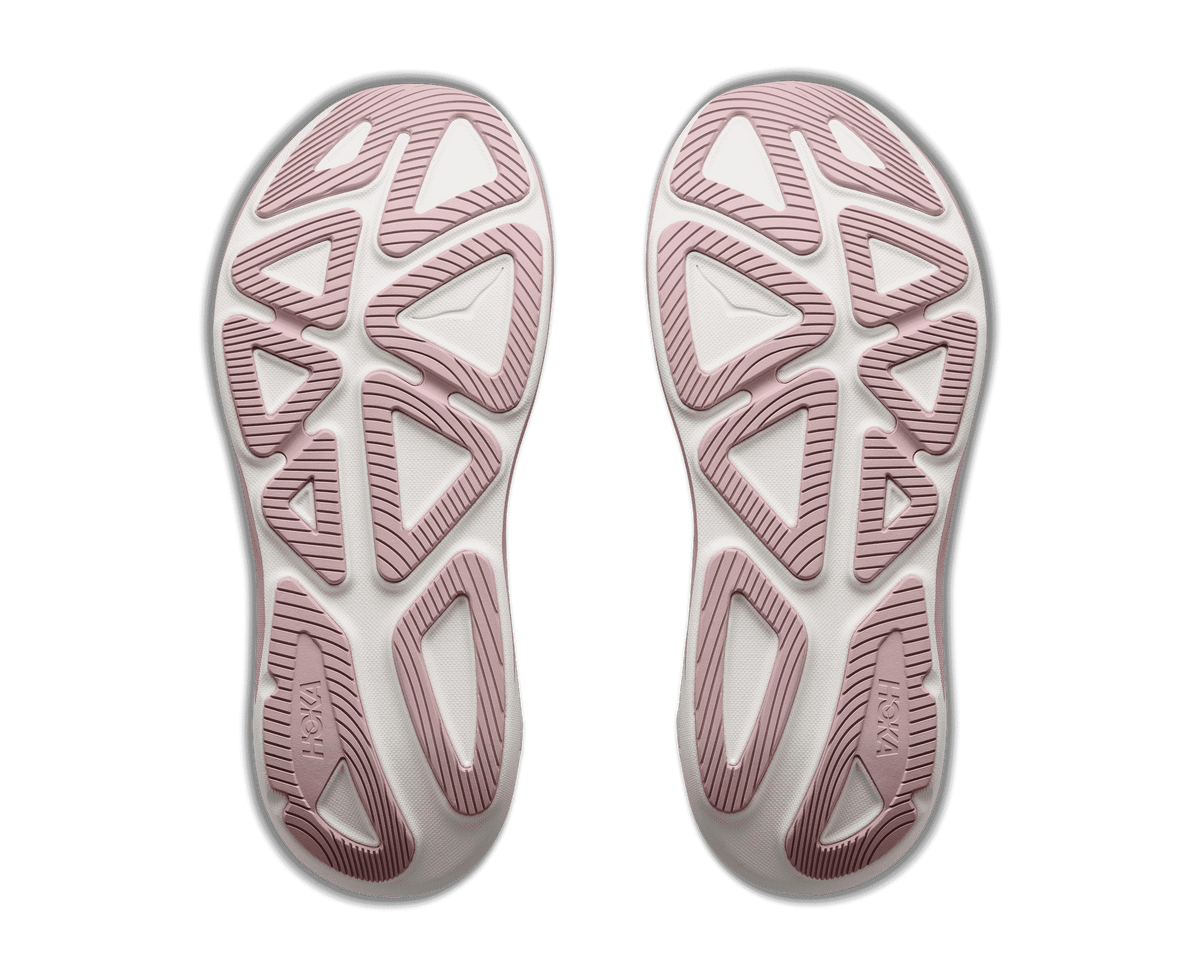 HOKA Women's Clifton Pro Glm - ALABASTER / PINK OPAL (Wide)