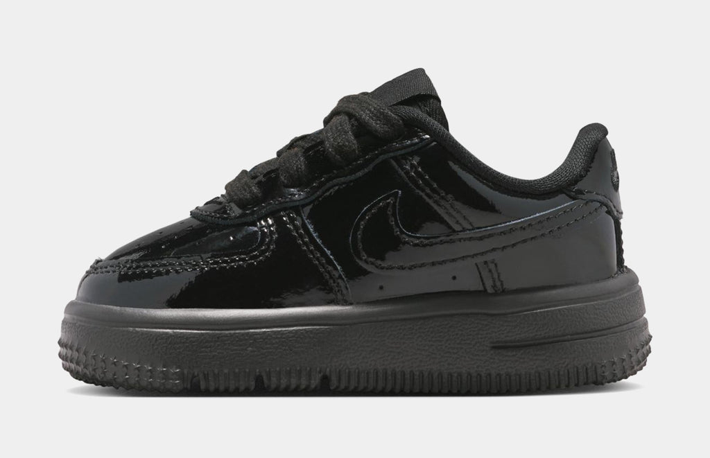 Air Force 1 Low Patent Leather Infant Toddler Lifestyle Shoes (Black)