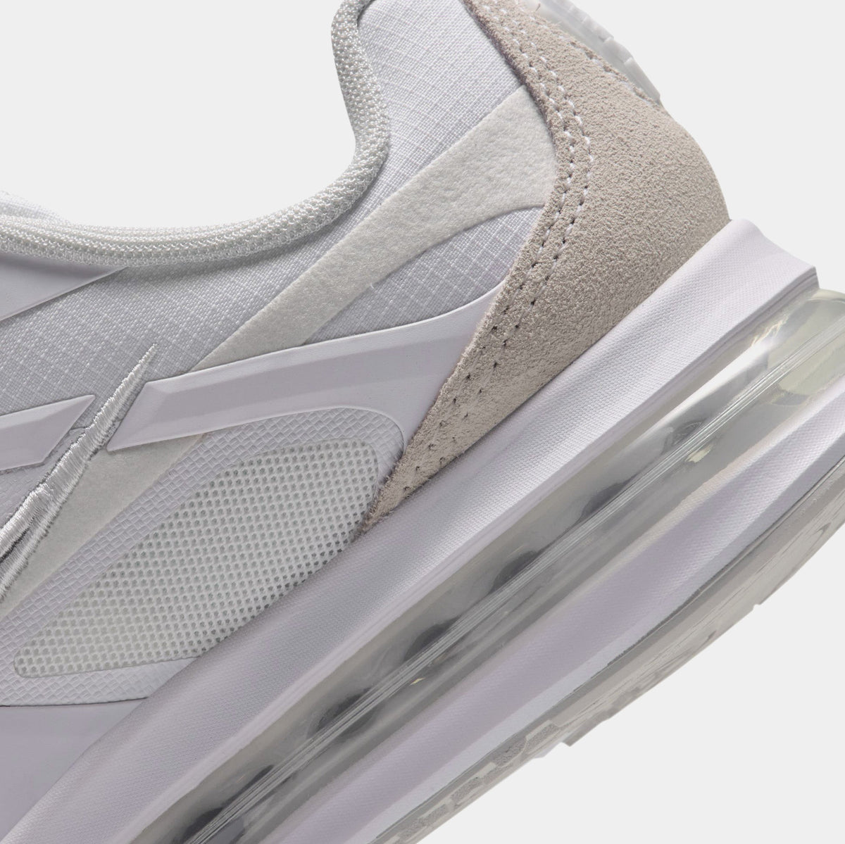 Air Max Metro Grade School Running Shoes (White/Metallic Silver/Photon Dust/Illusion Green)