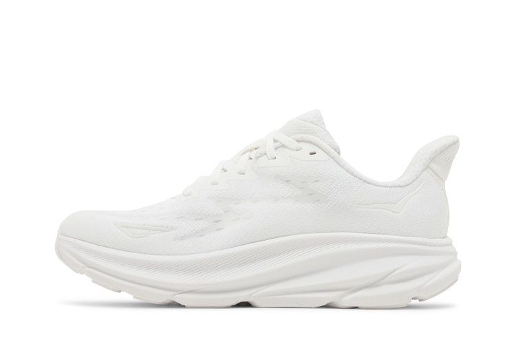 HOKA Wmns Clifton 9 Wide 'Triple White'