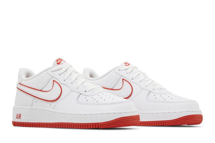 Nike Air Force 1 GS 'White Picante Red'