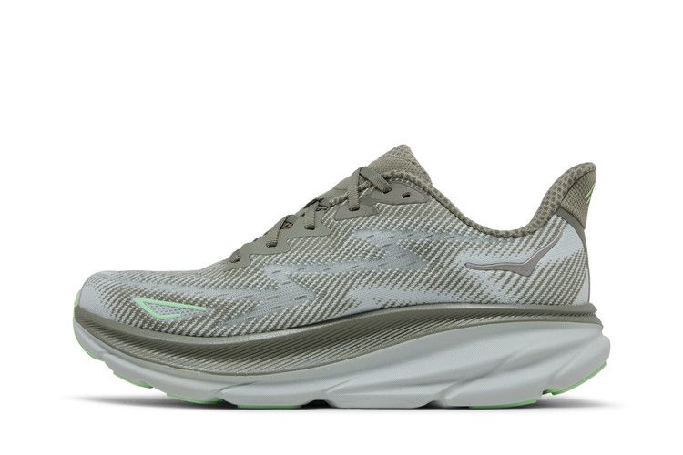 HOKA Clifton 9 'Olive Haze Mercury'