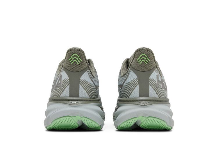 HOKA Clifton 9 'Olive Haze Mercury'