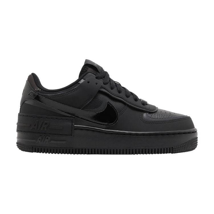 Nike Wmns Air Force 1 Shadow 'Triple Black' — Black/Anthracite/Velvet Brown/Black