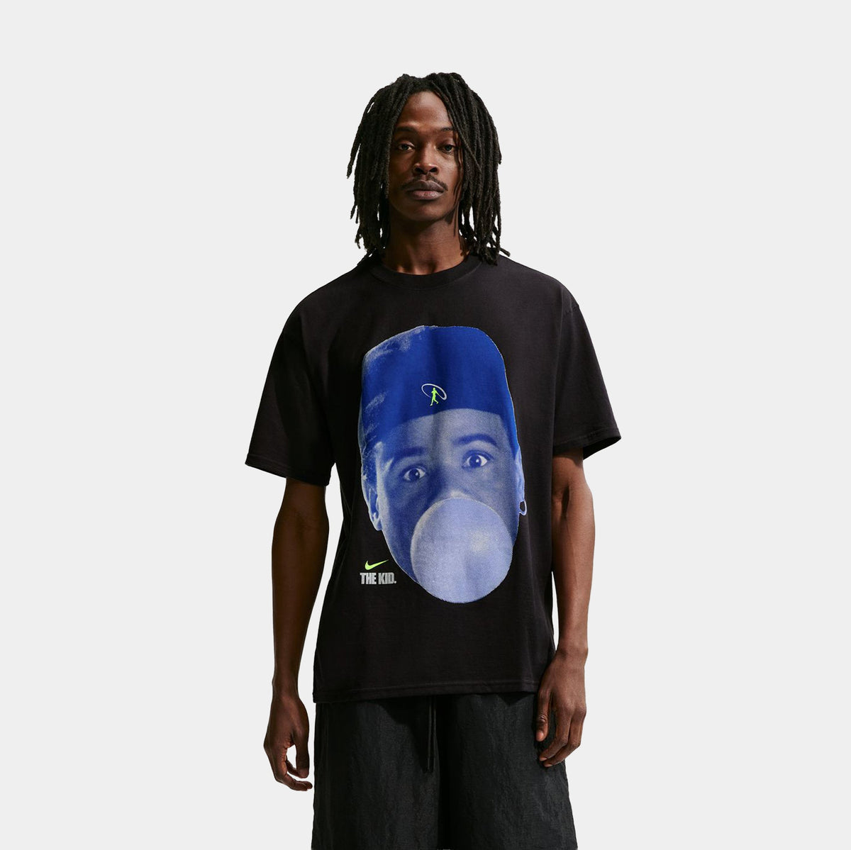 JDN Max90 Printed The Kid Mens Short Sleeve Shirt (Black/Blue)