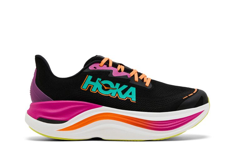 HOKA Skyward X 'Black Electric Aqua'