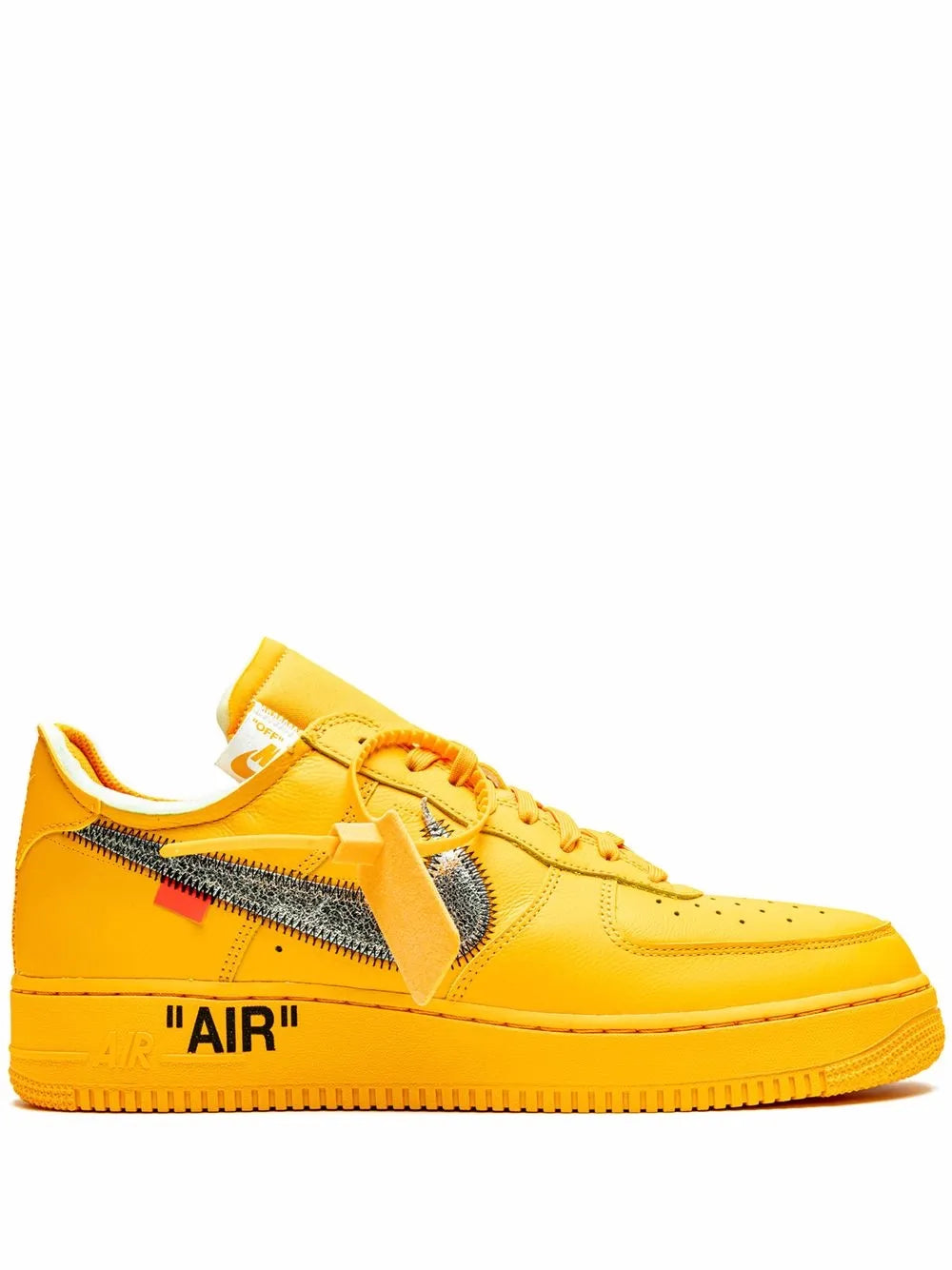 Nike X Off-White Air Force 1 Low University Gold Sneakers