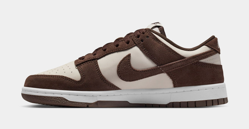 Dunk Low Suede Womens Lifestyle Shoes (Light Orewood Brown/Baroque Brown/White)