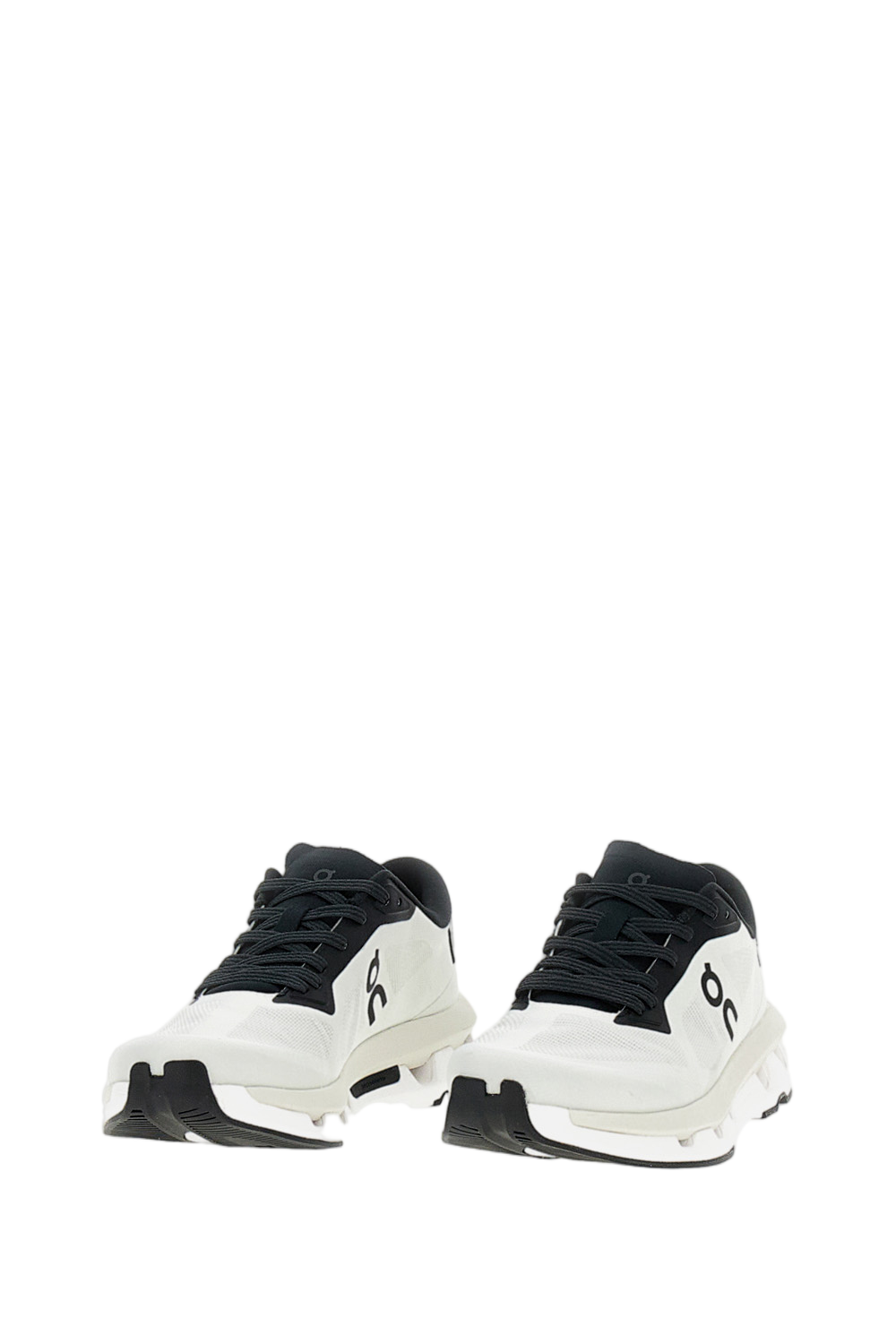 White Mesh Sneakers with Speed-Lacing System