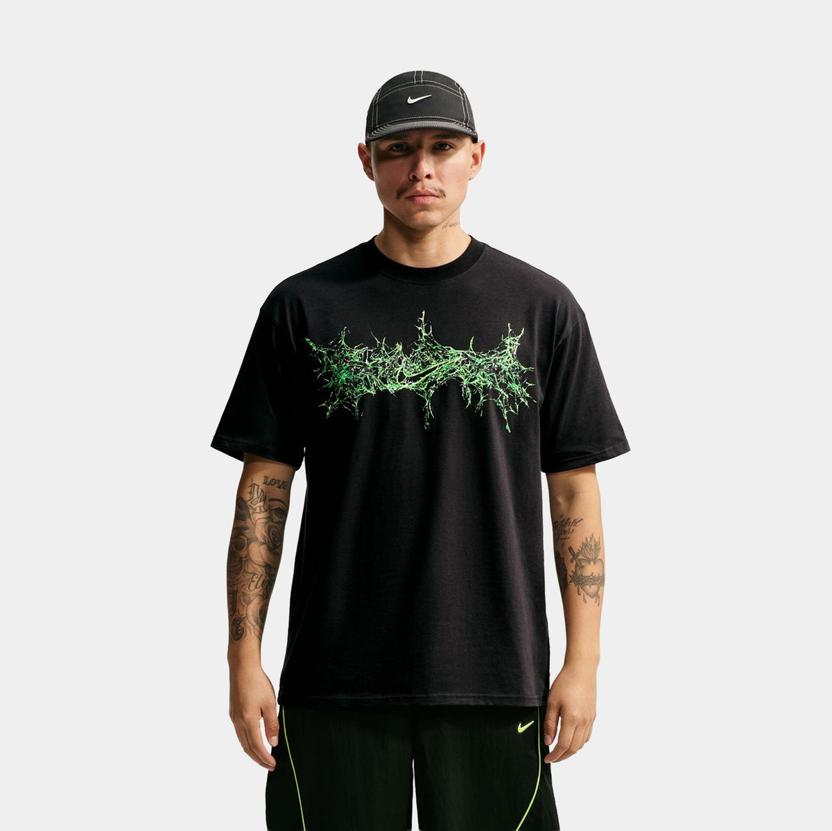 Sportswear Mens Short Sleeve Shirt (Black)