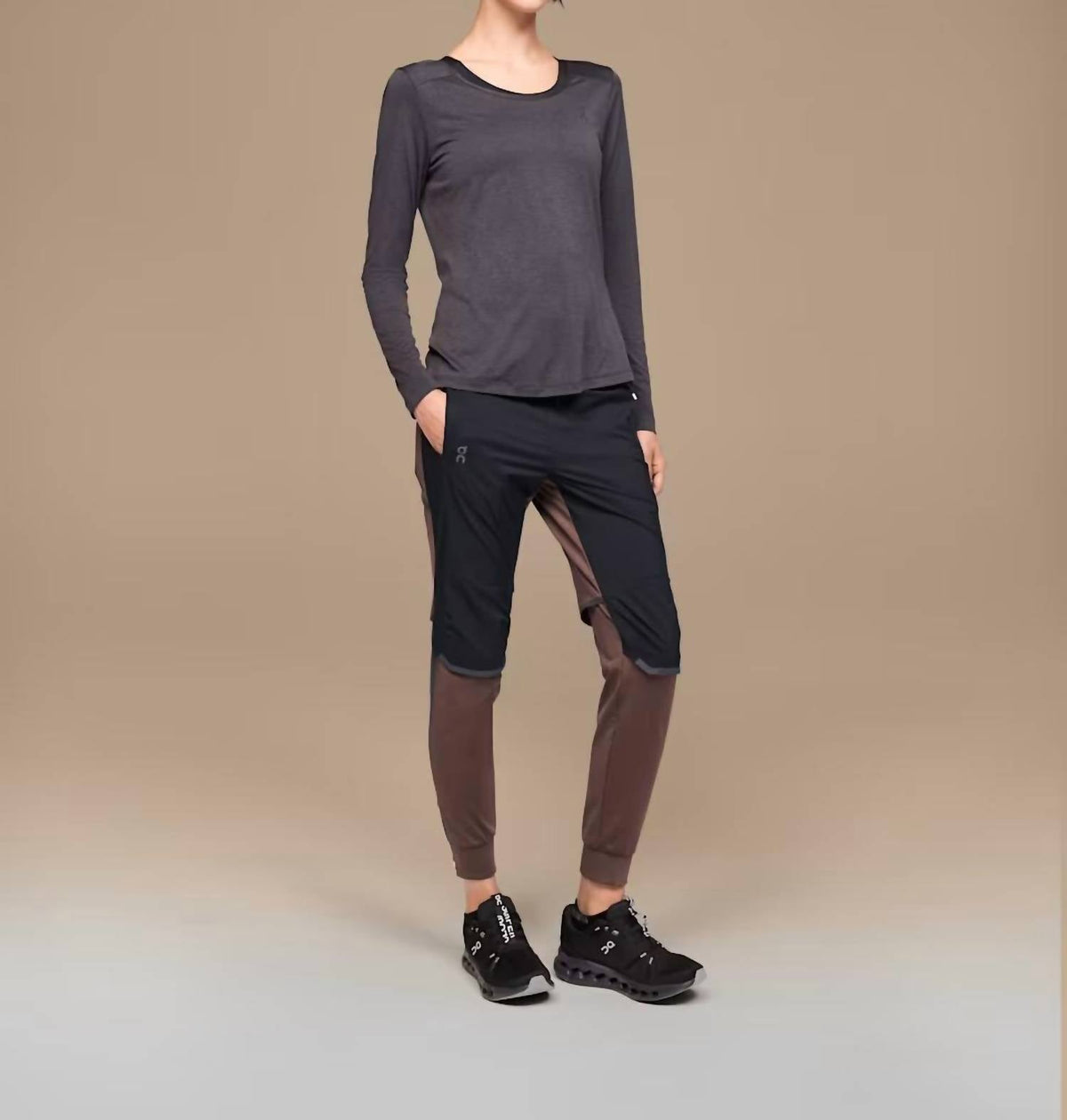 Women’S Running Pants In Grape/black