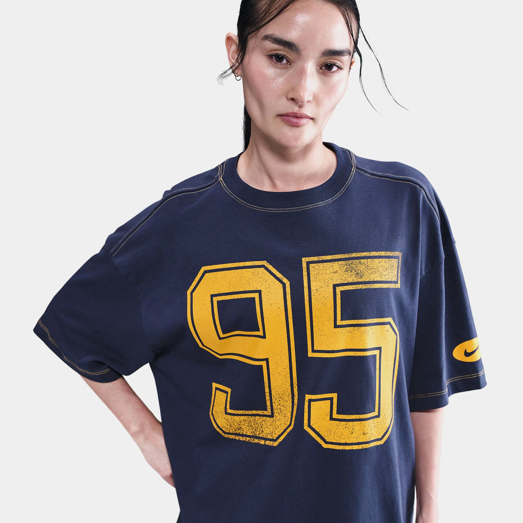 NSW 95 Oversized Womens Short Sleeve Shirt (Navy/Gold)