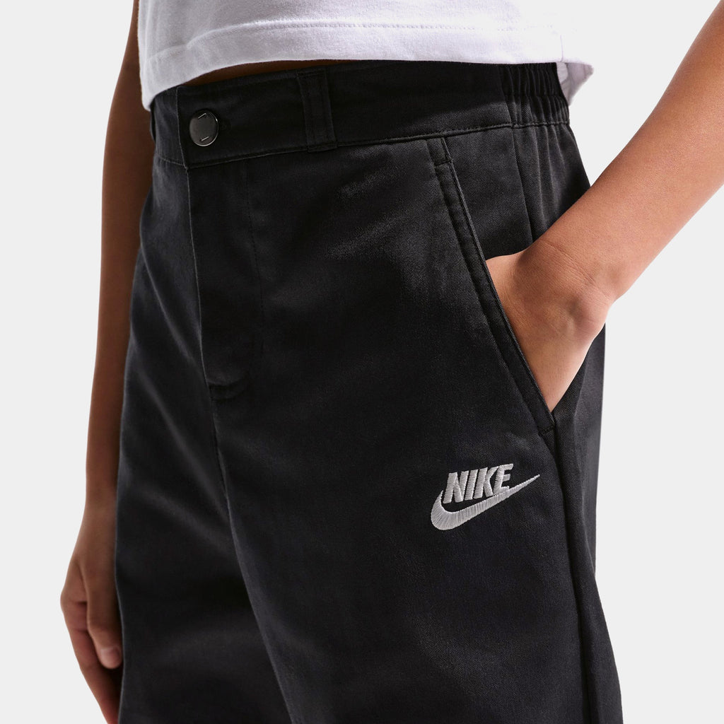 NSW Club Woven Everyday Grade School Pants (Black/White)