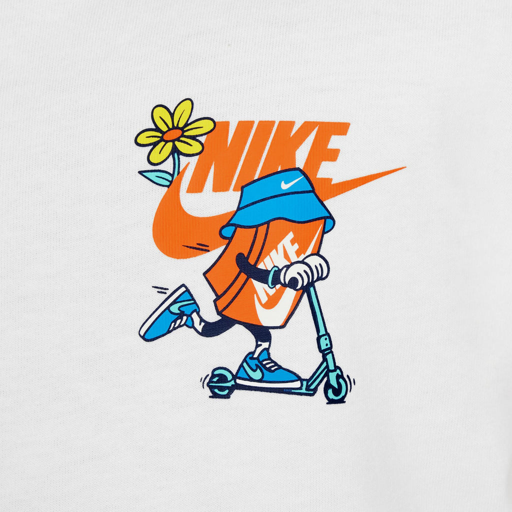 NSW Boxy Scooter Tee Grade School Short Sleeve Shirt (White)
