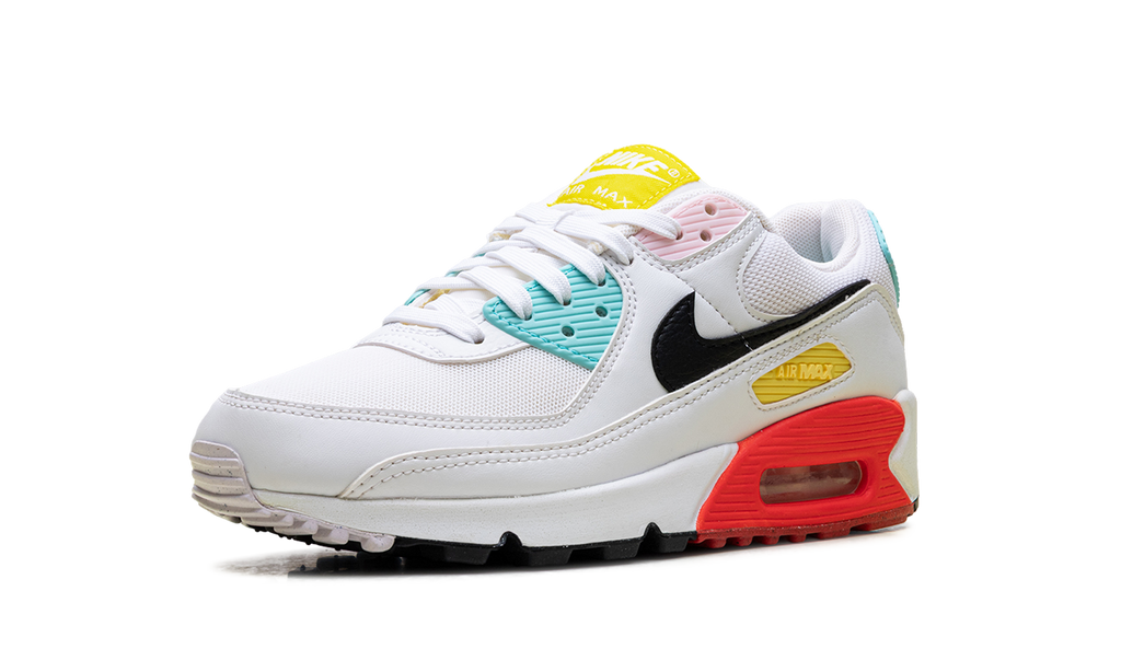 Air Max 90 WMNS "White / Black / Pink Foam / Bright Crimson" FZ3622 100