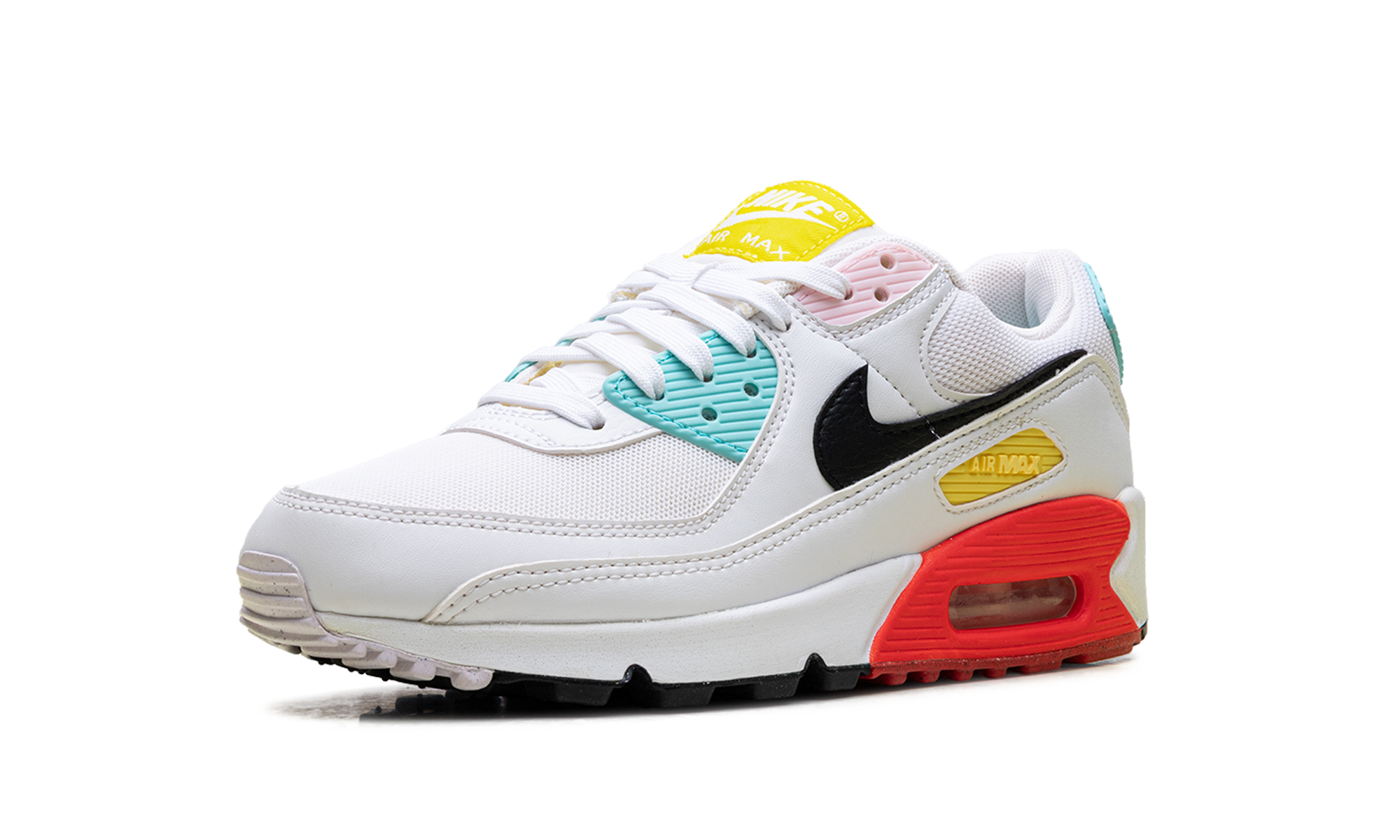Air Max 90 WMNS "White / Black / Pink Foam / Bright Crimson" FZ3622 100