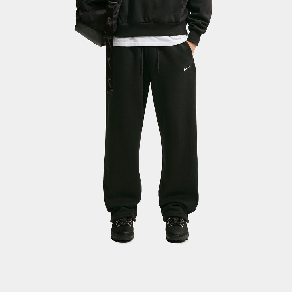 Solo Fleece Bungee Mens Pants (Total Black/Sail)