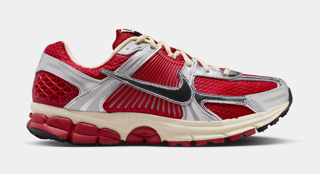Zoom Vomero 5 Mens Running Shoes (Gym Red/Chrome/Metallic Silver)