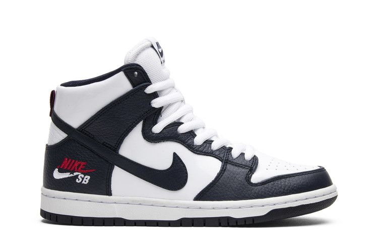 Nike SB Dunk High Pro 'Dream Team' — Obsidian/Obsidian-White-University Red