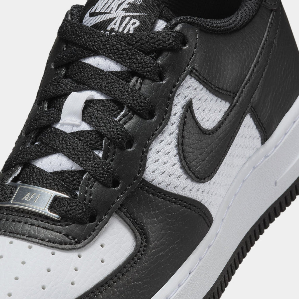 Air Force 1 Low Grade School Lifestyle Shoes (Black/White)