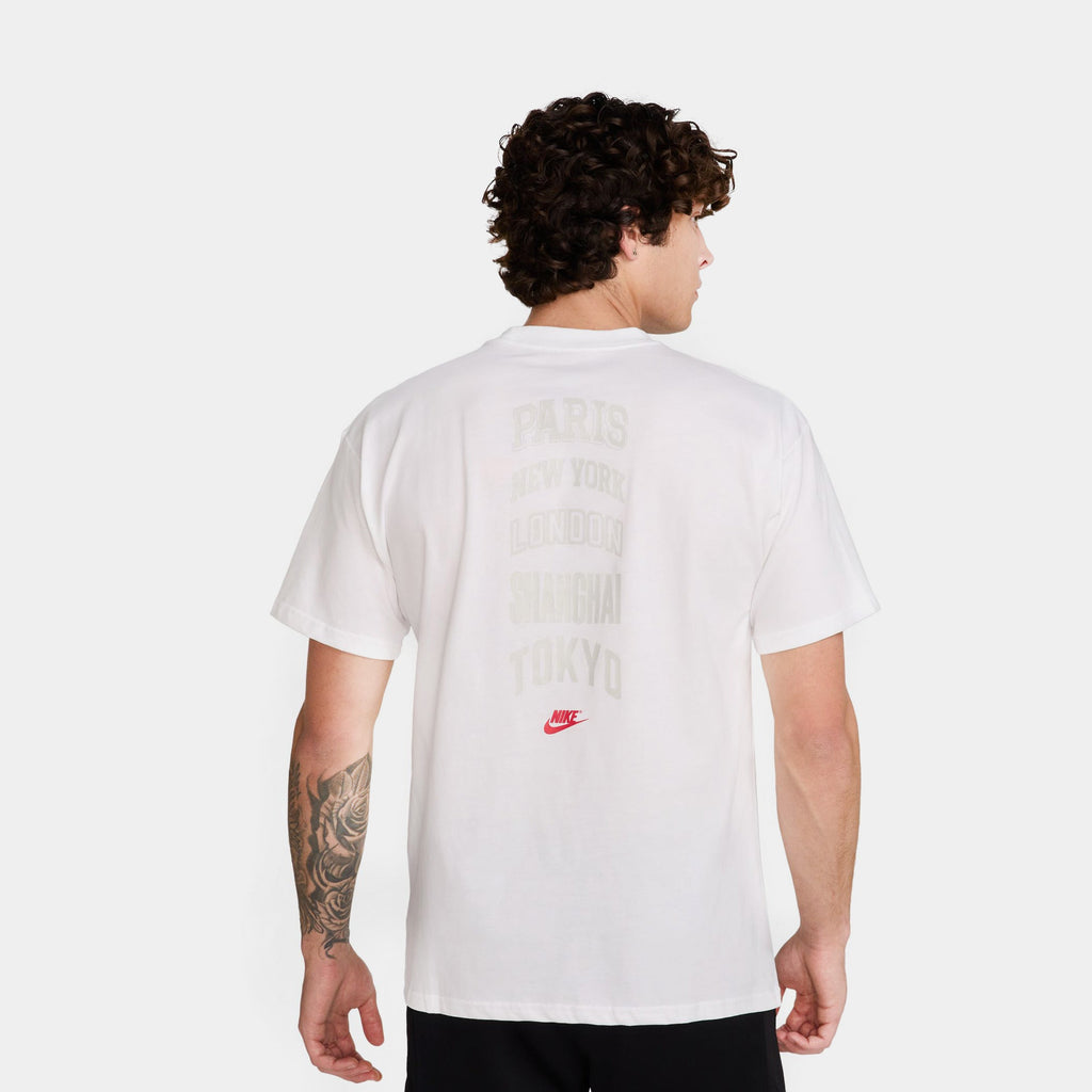 NSW Max 90 Mens Short Sleeve Shirt (White/Red/Black)