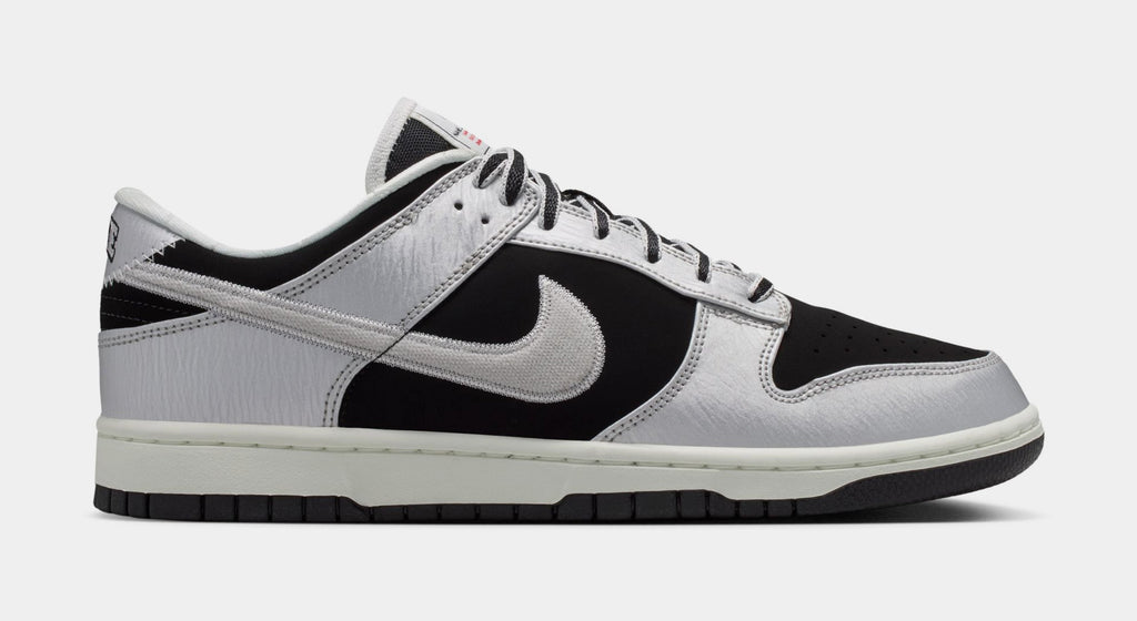 Dunk Low Retro Mens Lifestyle Shoes (Metallic Silver/Black/Sail)