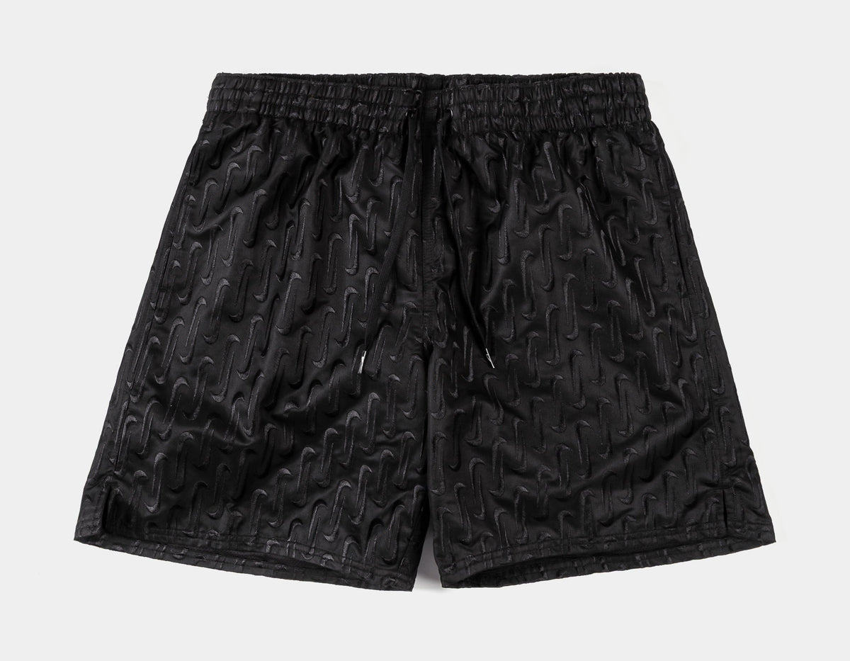 All Over Print 7" Volley Trunk Mens Shorts (Black/Black)