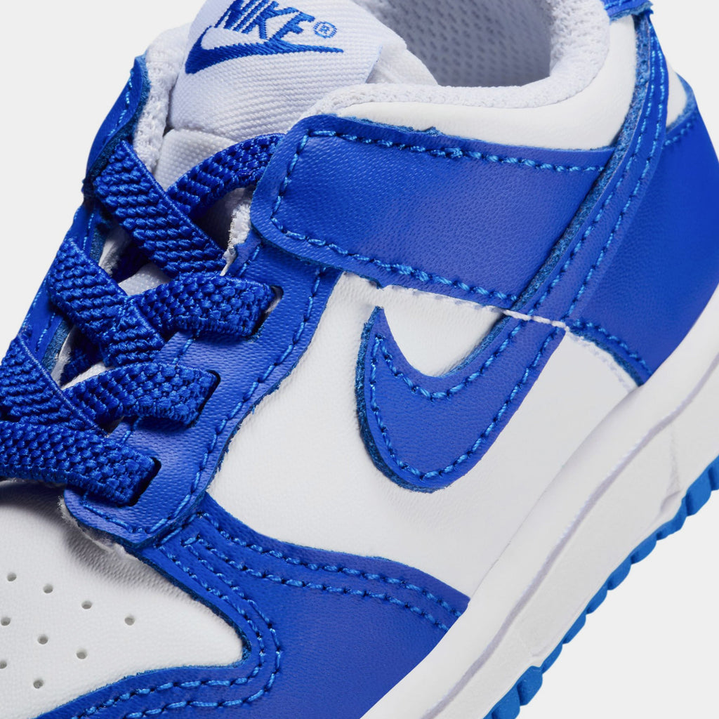 Dunk Low Infant Toddler Basketball Shoes (White/Hyper Royal/Hyper Royal)