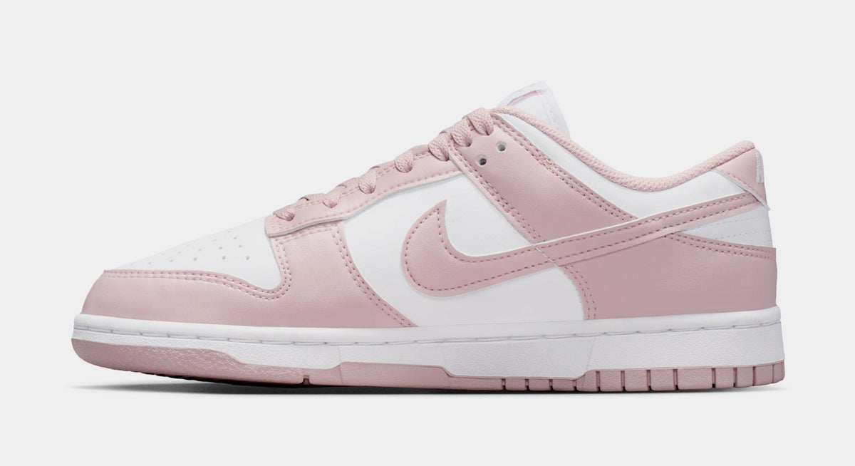 Dunk Low Womens Lifestyle Shoes (White/White/Particle Rose)