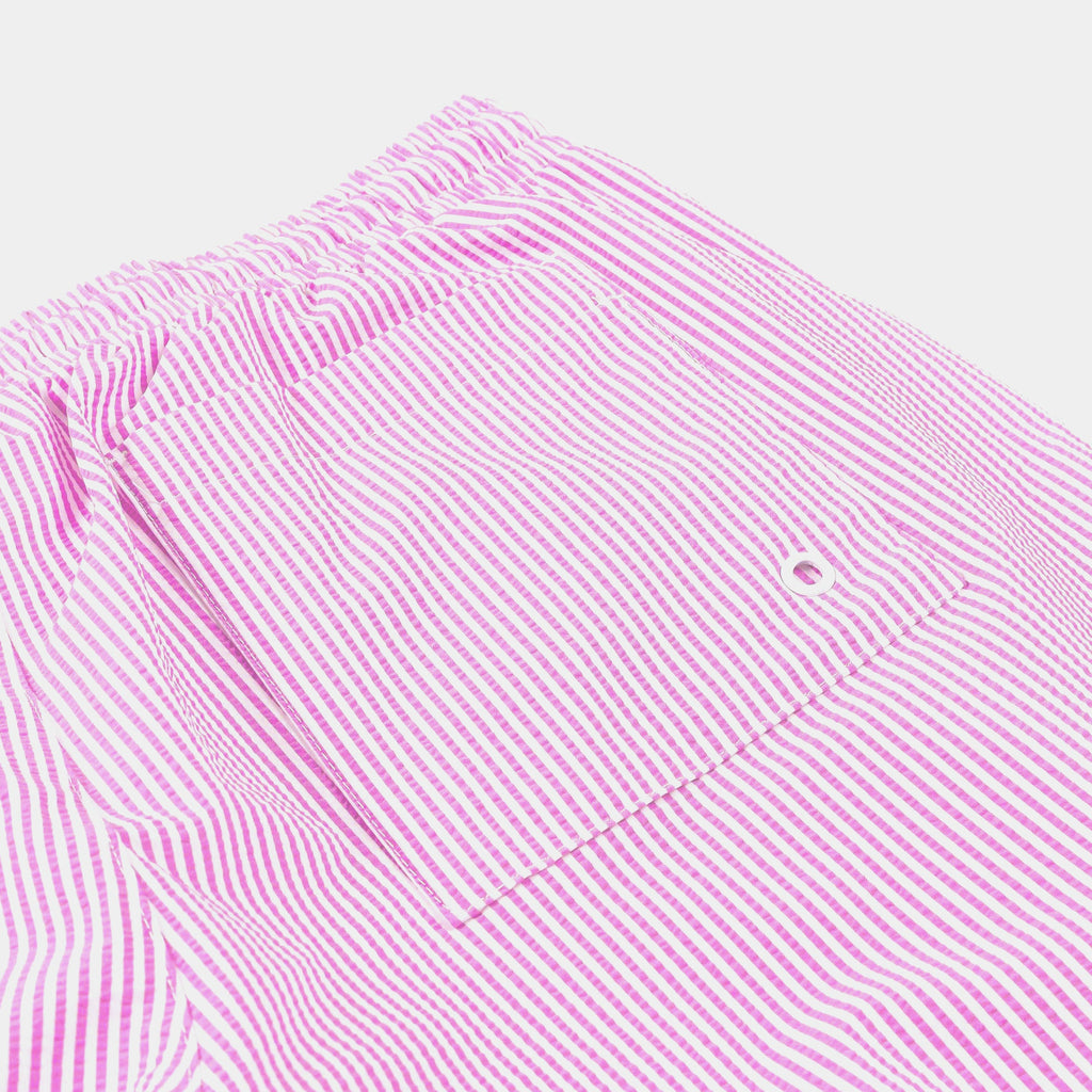 Breaker 7" Volley Trunk Mens Shorts (Pink/White)