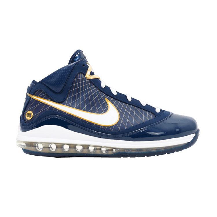 Nike Air Max LeBron 7 'Akron' — Mid Navy/White-Mttc Gl