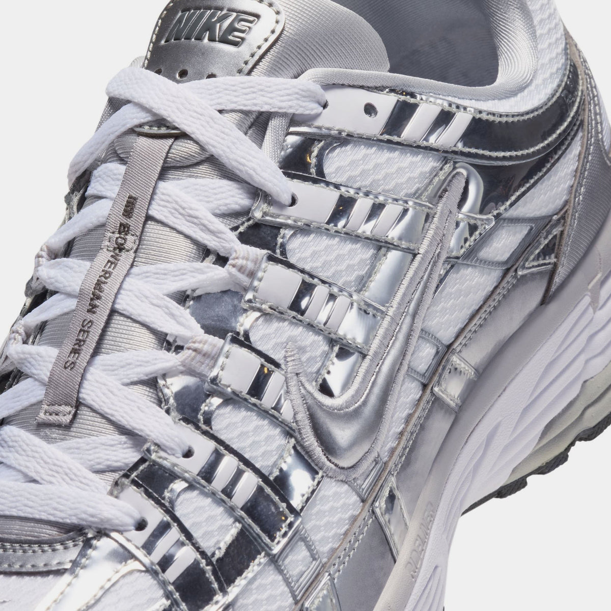 P-6000 Mens Running Shoes (White/Grey Fog/Iron Grey/Metallic Silver)