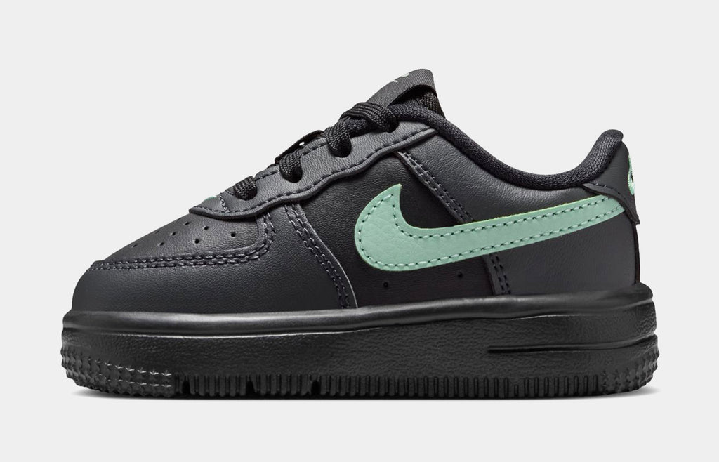 Air Force 1 Low Infant Toddler Lifestyle Shoes (Black/Arctic Green/Anthracite)