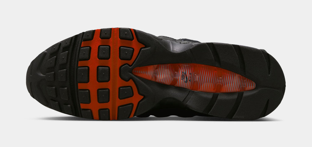 Air Max 95 Big Bubble Mens Running Shoes (Black/Smoke Grey/Univertsity Red/White)
