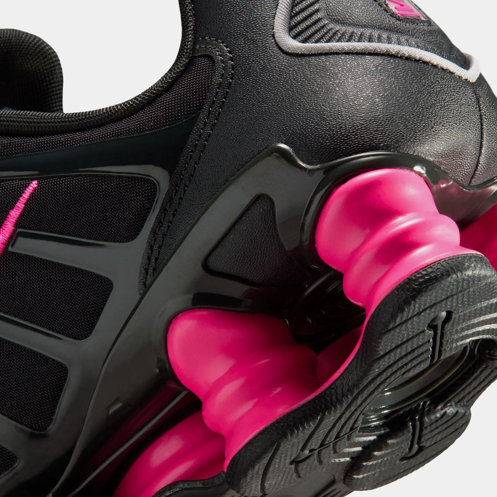 Shox TL Womens Running Shoes (Off Noir/Hyper Pink/Metallic Silver)