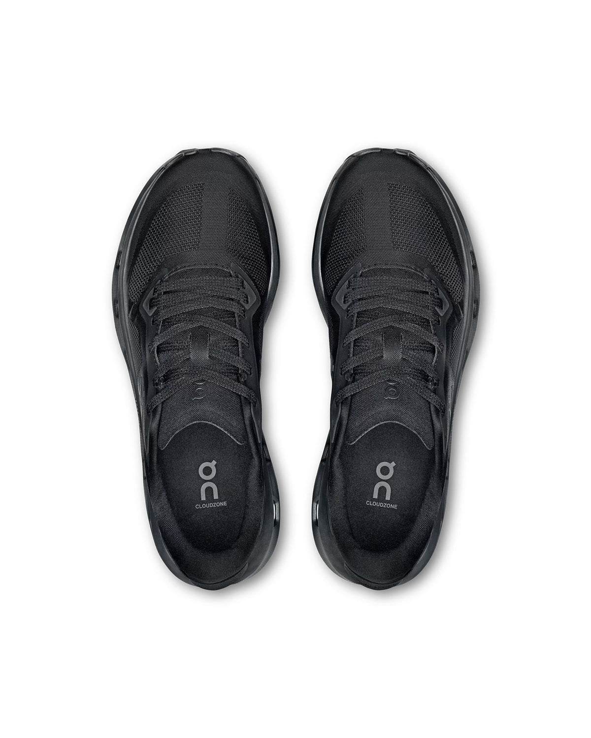 Cloudzone Black Eclipse Sneakers with Integrated Cushioning Technology