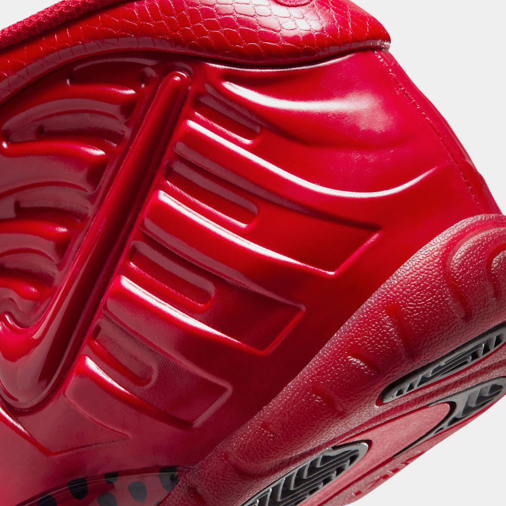 Air Foamposite Pro Gym Red Grade School Basketball Shoes (Gym Red/Black)
