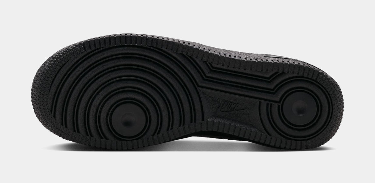 Air Force 1 Low Grade School Lifestyle Shoes (Black/Smoke Grey)