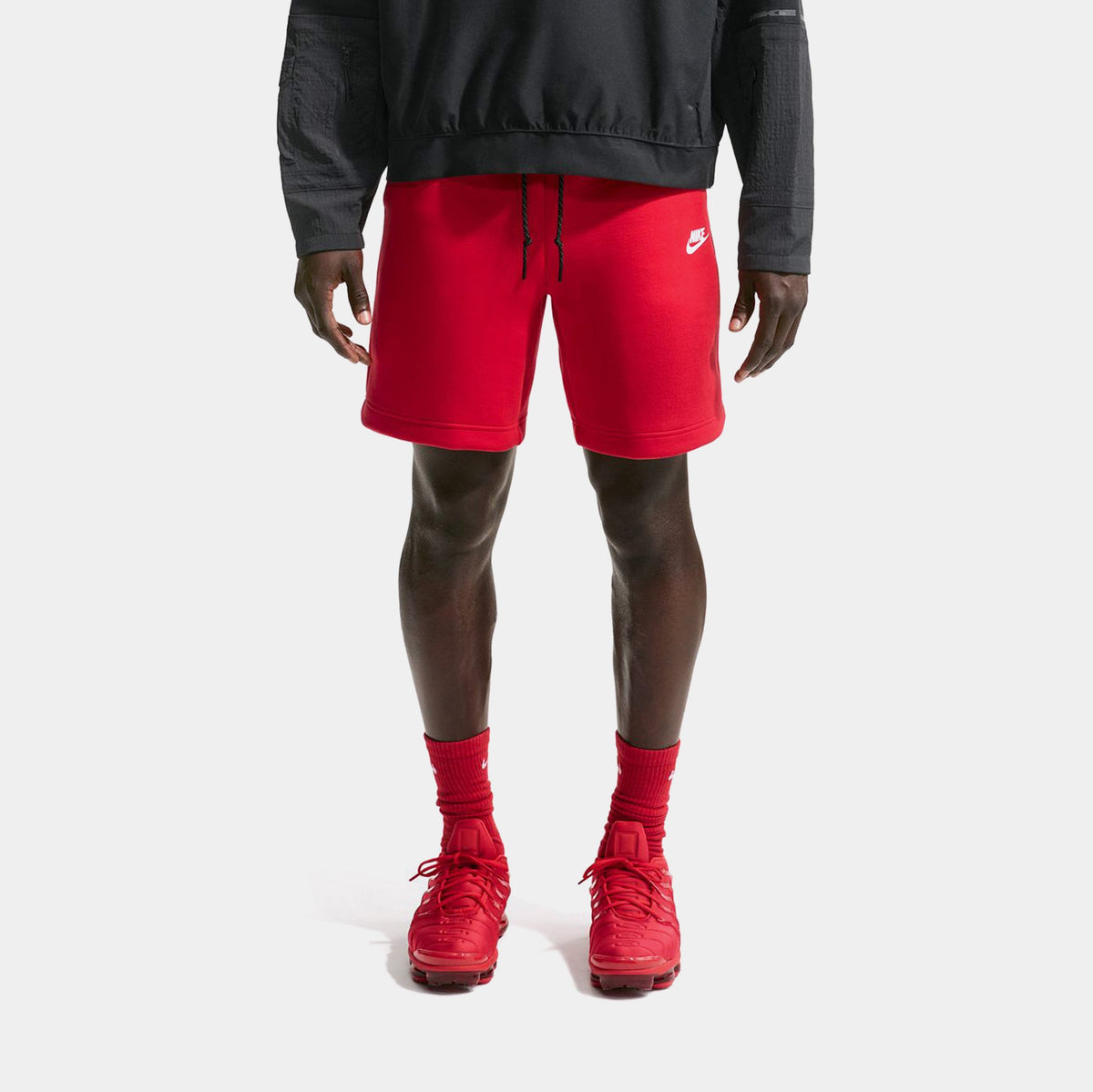 Tech Fleece Mens Shorts (Speed Red/White)